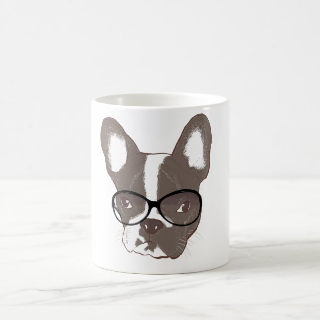 Caneca De Café Buldogue francês à moda (Centro)