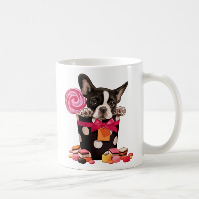 Caneca De Café Buldogue francês e doce (Direita)