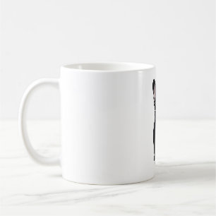 Caneca De Café Buldogue Francês em Tuxedo Vestindo Óculos