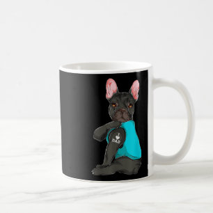 Caneca De Café Buldogue Francês Eu Adoro Roupa de Tatuagem de Pai