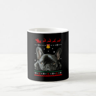 Caneca De Café Buldogue Francês Feliz Natal Com O Frenchie