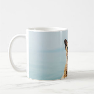 Caneca De Café Buldogue francês marrom adulto em pé no caiaque