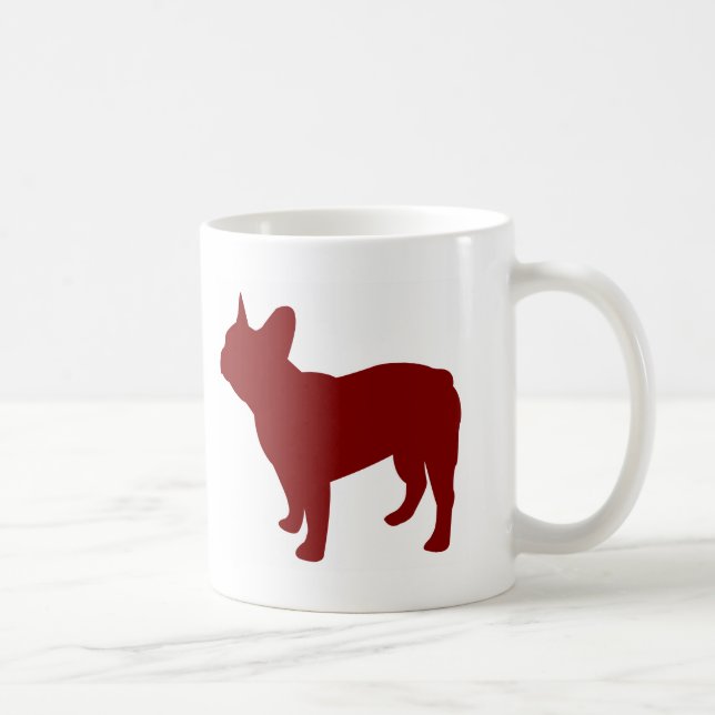 Caneca De Café Buldogue francês (vermelho) (Direita)