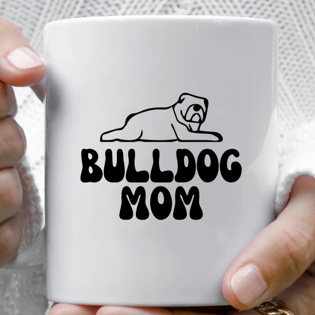 Caneca De Café Buldogue Mãe Coffee Mug (Bulldog Mom Coffee Mug)