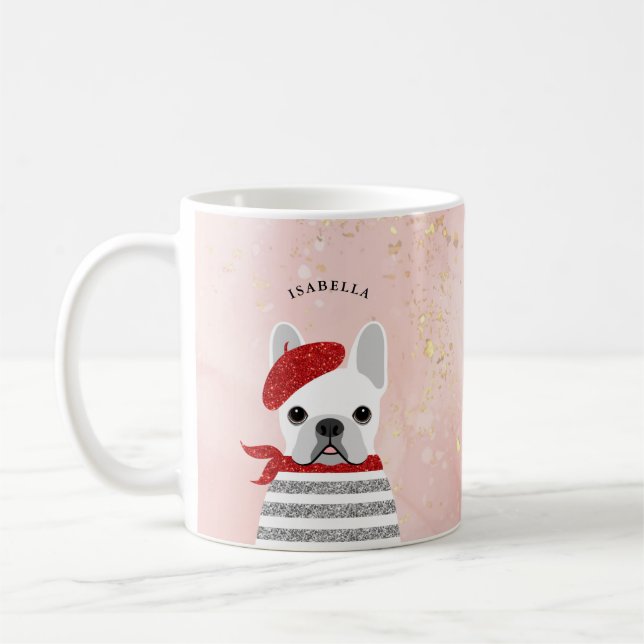 Caneca De Café Buldogue Mugs Francês (Esquerda)