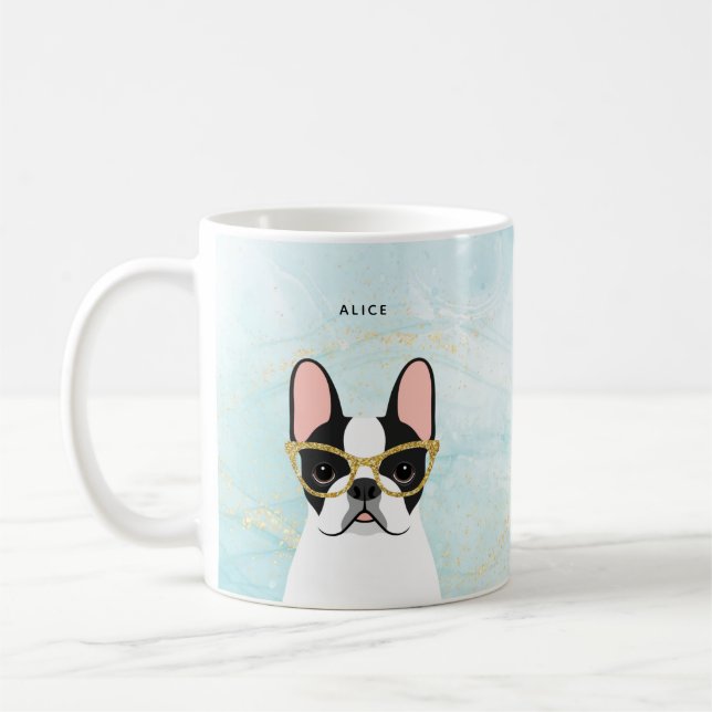 Caneca De Café Buldogue Mugs Francês (Esquerda)