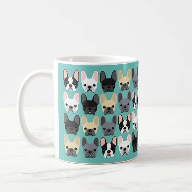 Caneca De Café Buldogue Mugs Francês (Esquerda)