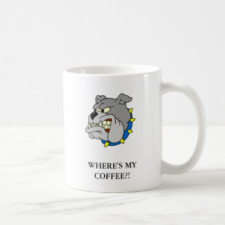Caneca De Café Buldogue: ONDE ESTÁ MEU CAFÉ?!