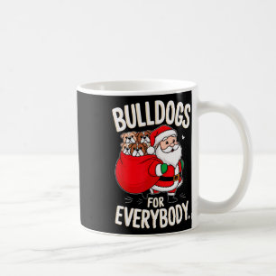 Caneca De Café Buldogue Para Todos Papais noeis Engraçados Natal