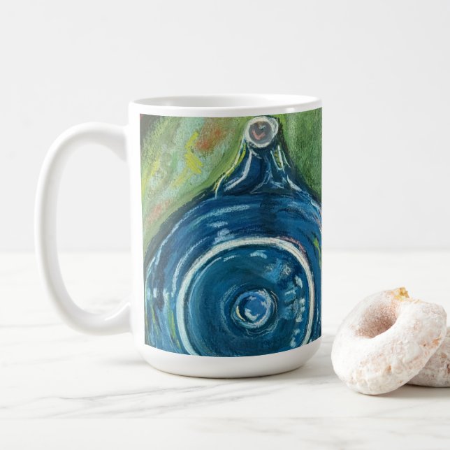 Caneca De Café Bule Chaleira e Arte de Chai (Com Donut)