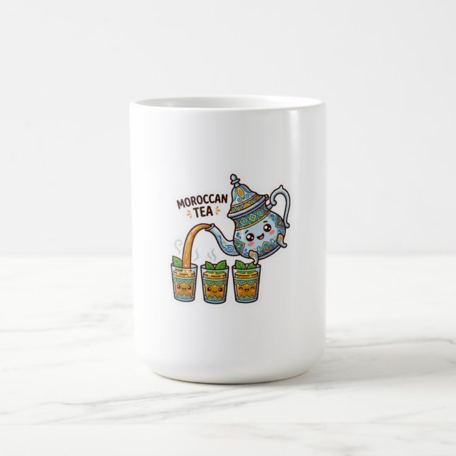 Caneca De Café Bule Charming Marroquino Chá de Hortelã Bule e Cop (Centro)