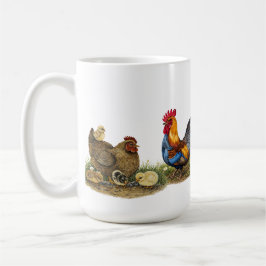 Caneca De Café Bule de Chá Família da Fazenda Galo & Galinha