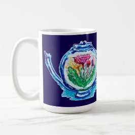 Caneca De Café Bule de Flor