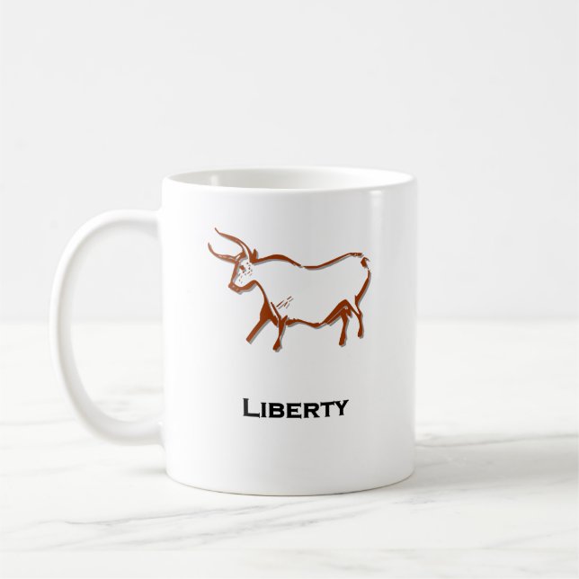 Caneca De Café Bull Liberty Brown (Esquerda)