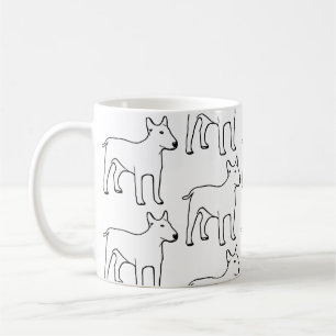 Caneca De Café Bull Terrier Artsy Coffee Mug