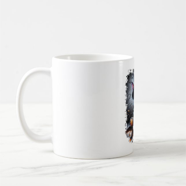 Caneca De Café Bull Terrier Dog Halloween (Esquerda)