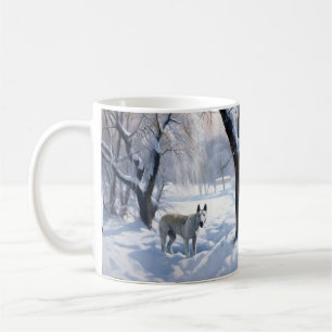 Caneca De Café Bull Terrier Que Neve Natal