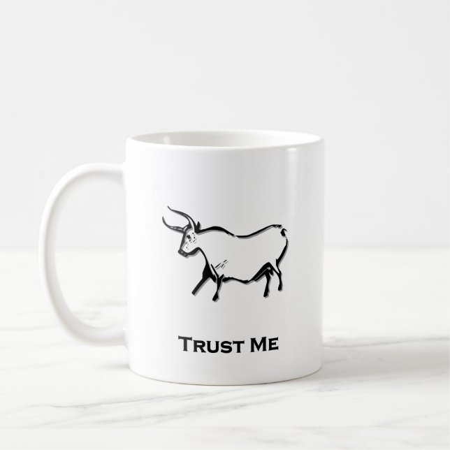 Caneca De Café Bull Trust Me Black (Esquerda)