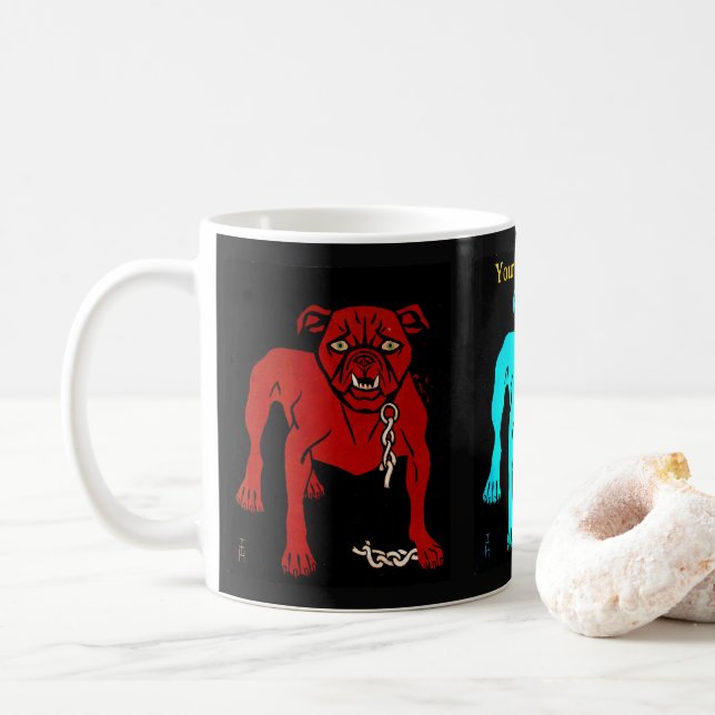 Caneca De Café Bulldog (Com Donut)
