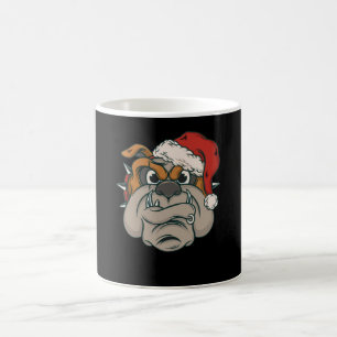 Caneca De Café Bulldog de Natal
