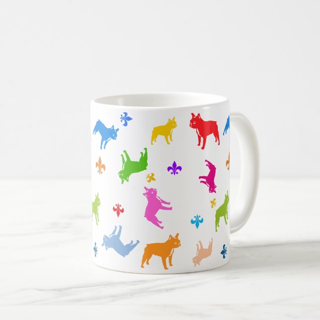 Caneca De Café Bulldog Francês (Frente Esquerda)