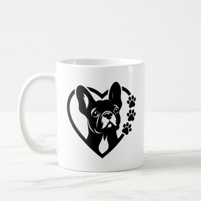 Caneca De Café Bulldog Francês (Esquerda)