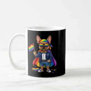 Caneca De Café Bulldog Francês Arco-Íris Lgbt Orgulho Lésbico Gay