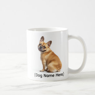 Caneca De Café Bulldog Francês Bege Personalizado Eu Possuo Você