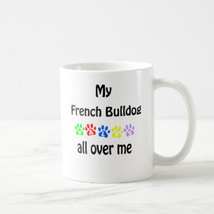 Caneca De Café Bulldog francês caminha Design