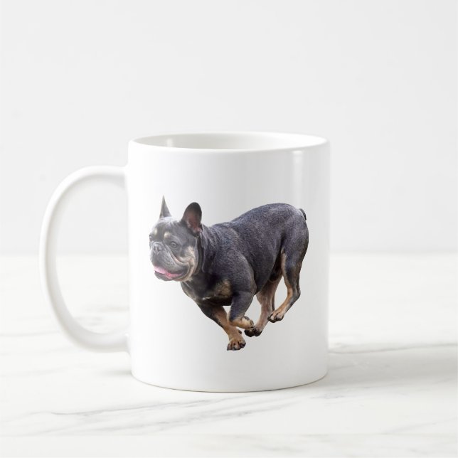 Caneca De Café Bulldog Francês Correndo (Esquerda)