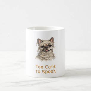 Caneca De Café Bulldog Francês de Halloween Múmia Fofa
