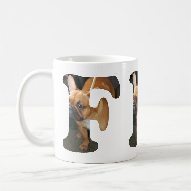 Caneca De Café Bulldog Francês em F (Esquerda)