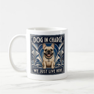 Caneca De Café Bulldog Francês manda na casa.