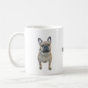 Caneca De Café Bulldog Francês Personalizado