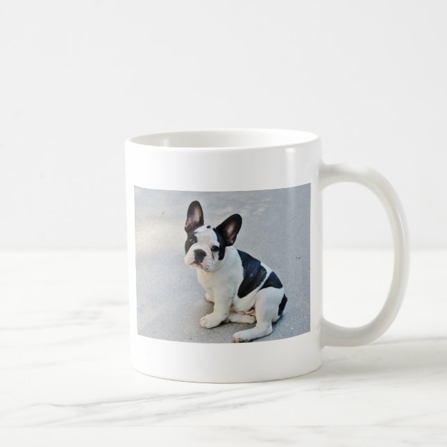 Caneca De Café bulldog francês sentado (Direita)