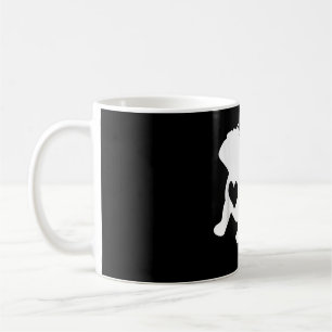 Caneca De Café Bulldog Francês Yoga Love Heart Frenchie Workout