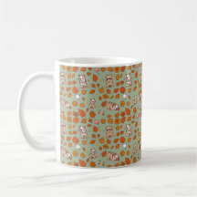 Caneca de Café Bulldog Halloween Fofa Kawaii Amant