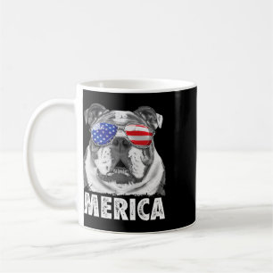 Caneca De Café Bulldog Inglês 4 De Julho Merica Homens Mulheres B