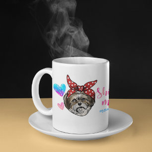 Caneca De Café Bulldog Mãe Adorável Dia das Mães Amante de Cachor