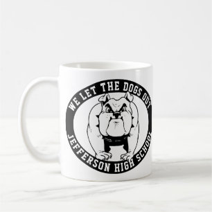 Caneca De Café Bulldog Mascot Atleta Deixamos Os Cães Saírem Da E