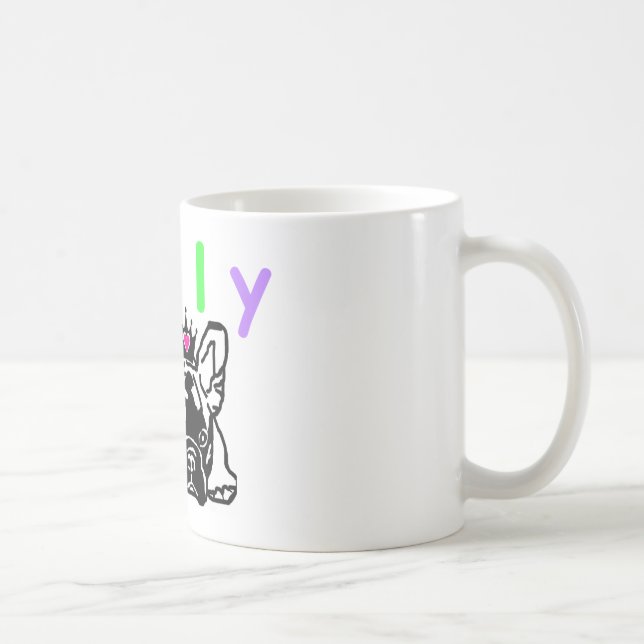 Caneca De Café Bulldogs franceses taça de chã (Direita)