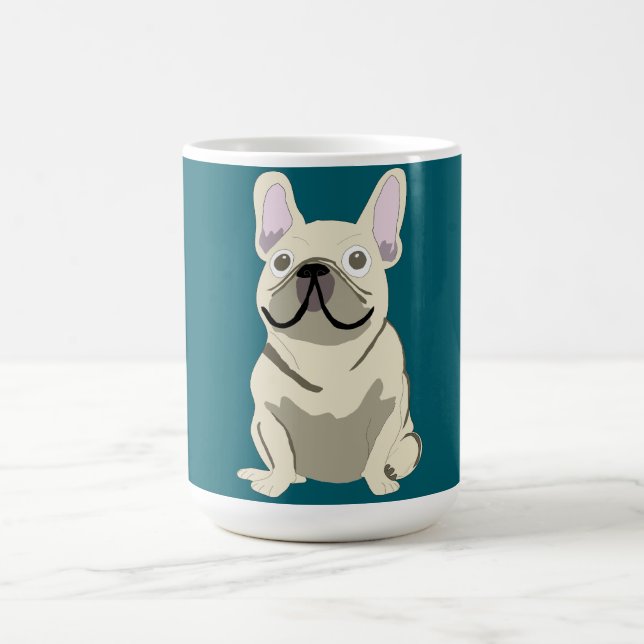 Caneca De Café Bulldogue Francês Creme (Centro)