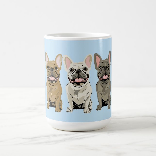 Caneca De Café Bulldogue Francês Creme,  (Centro)