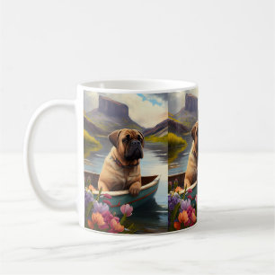 Caneca De Café Bullmastiff em um remo: Uma aventura cênica
