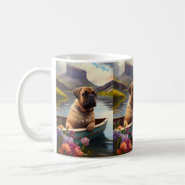 Caneca De Café Bullmastiff em um remo: Uma aventura cênica (Esquerda)