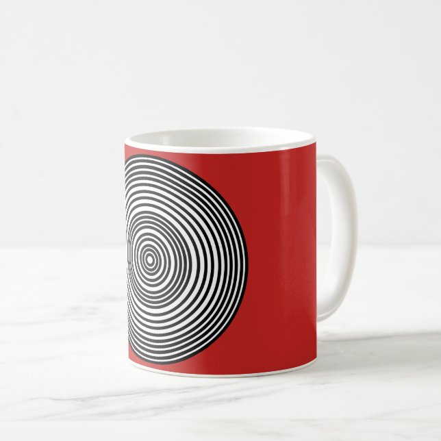 Caneca De Café Bullseye Red (Frente Esquerda)