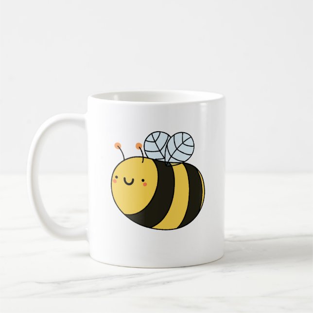 Caneca De Café Bumble Bee Cute Kawaii (Esquerda)