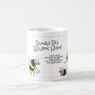 Caneca De Café Bumble retornos da abelha em casa