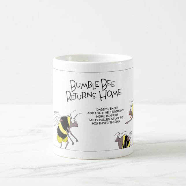 Caneca De Café Bumble retornos da abelha em casa (Centro)
