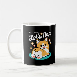 Caneca De Café Bumbum de Corgi e Víblias de Nap - Cachorro Dormin